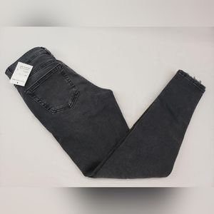 NWT Topshop Jamie Jeans Women's Size W25 L30 BLACK WASH Mid -Rise Skinny Jeans
